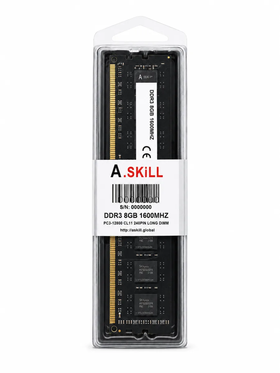 A.SKiLL 8GB DDR3 1600MHz DESKTOP RAM