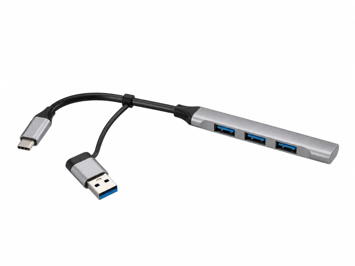 ULTRA SLIM TYPE-C AND USB HUB 3.0 4-PORT