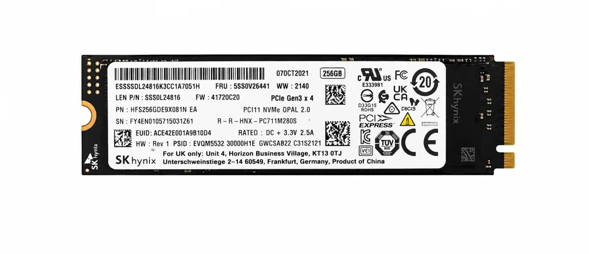 MIXEDBRAND 256GB NVMe M.2 RECONDITION SOLID STATE DRIVE