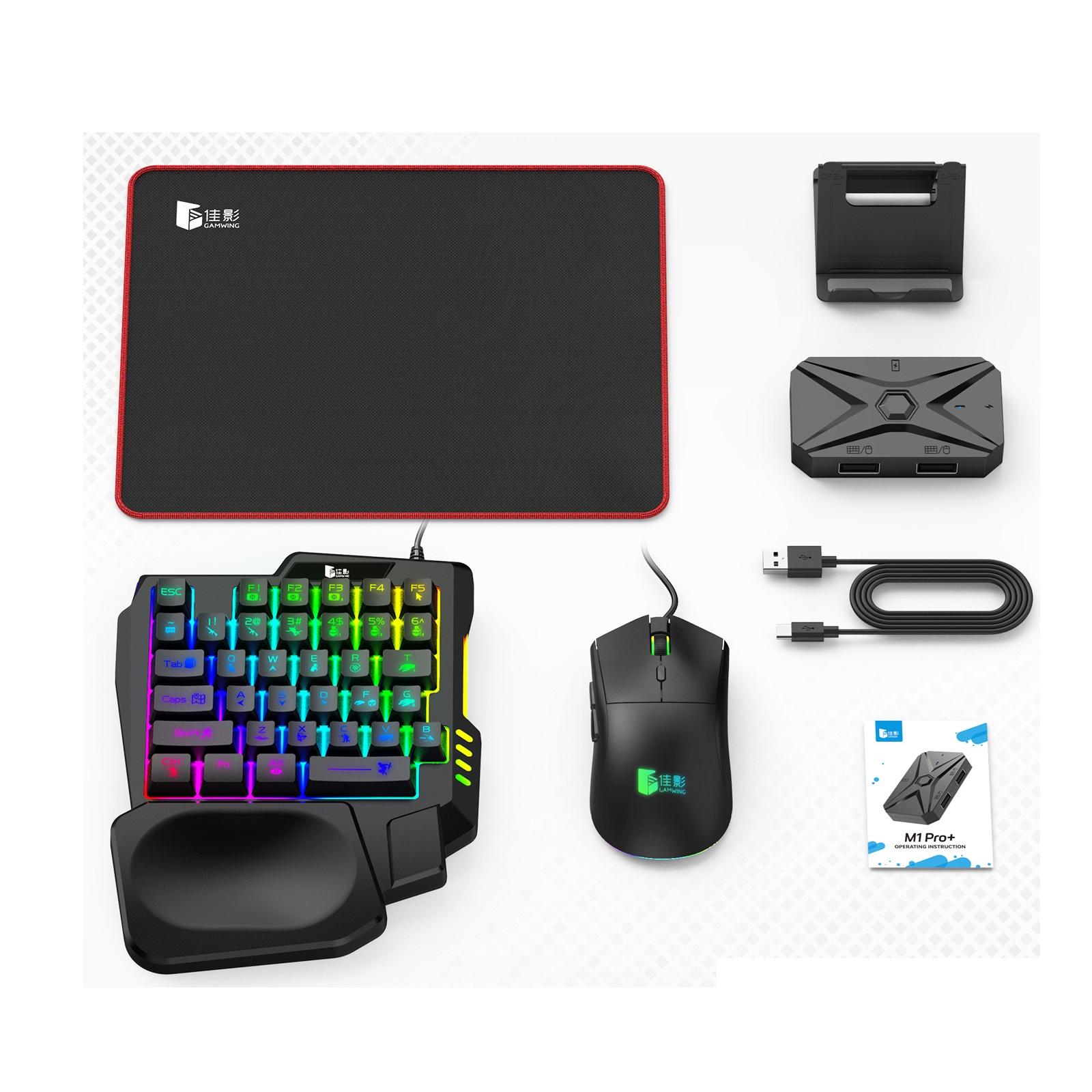 M1 PRO PLUS 5 IN 1 KEYBOARD MOUSE COMBO FOR MOBILE GAMING