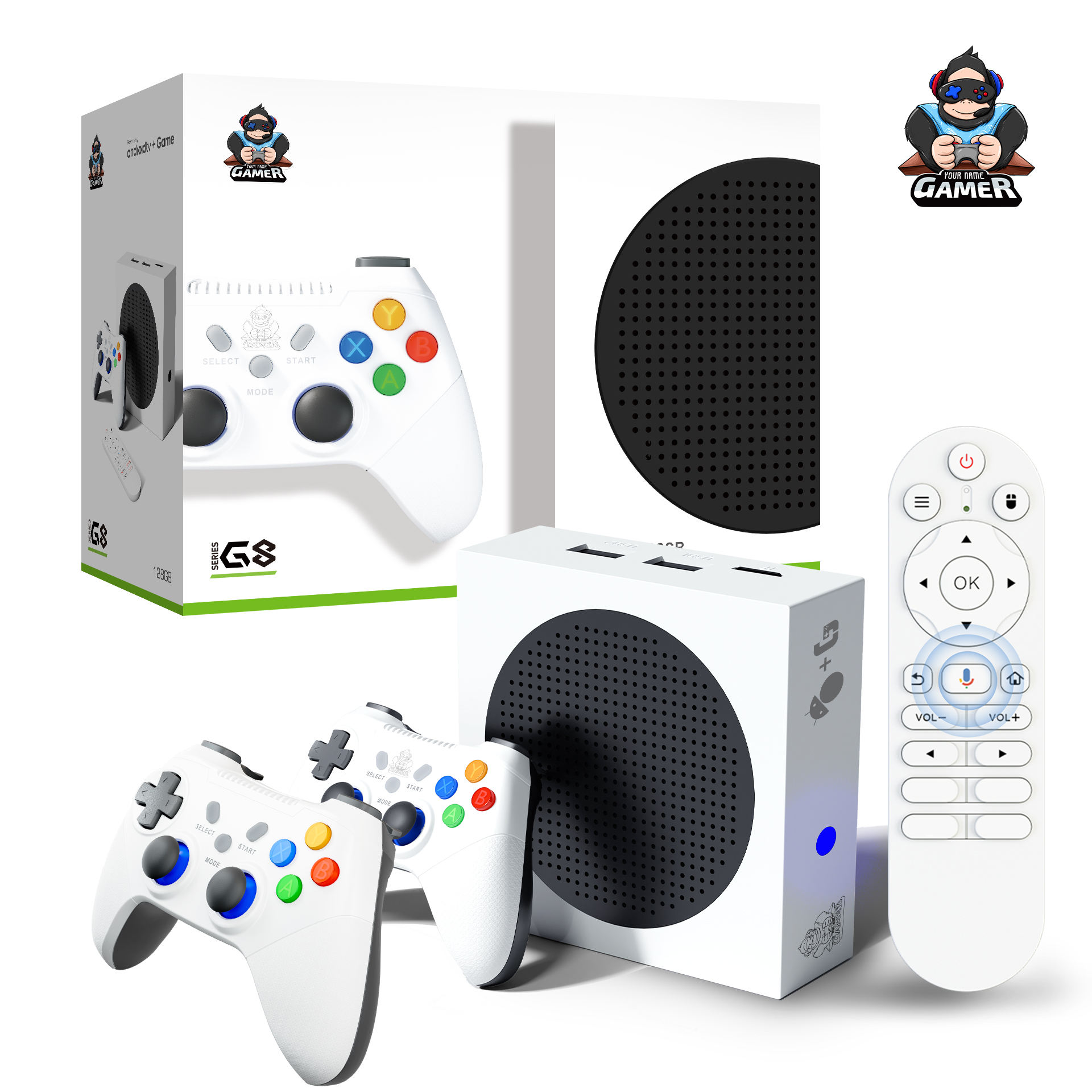 G8 SERIES 128GB 4K ANDROID TV BOX 2.4G WIRELESS GAME CONTROLLER