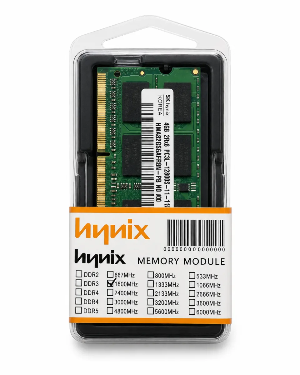 SKhynix 4GB DDR3 1600MHz LAPTOP RAM
