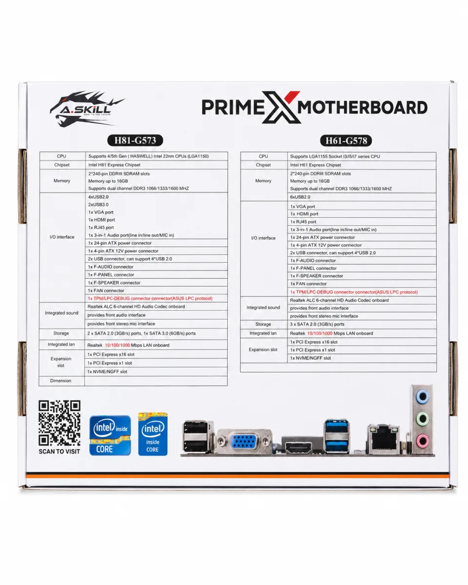 A.SKiLL PRIME X H81M 4TH GEN MICRO ATX MOTHERBOARD
