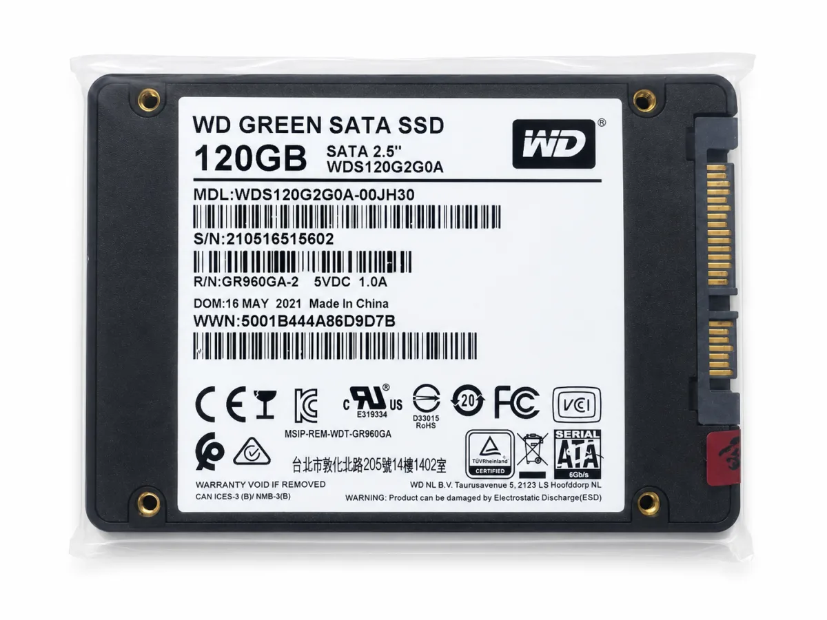 WD GREEN 120GB 2.5" SATA III SOLID STATE DRIVE