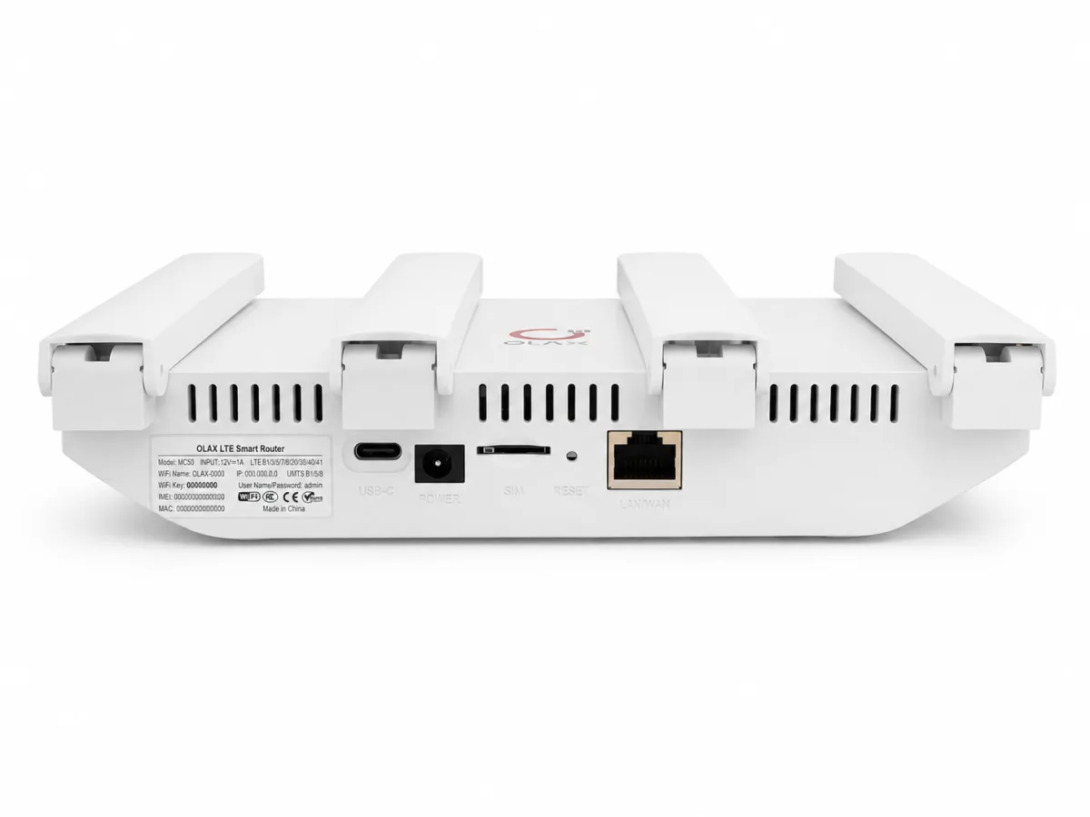 OLAX MC50 150Mbps 4G LTE SIM & RJ45 ETHERNET CPE WI‑FI ROUTER