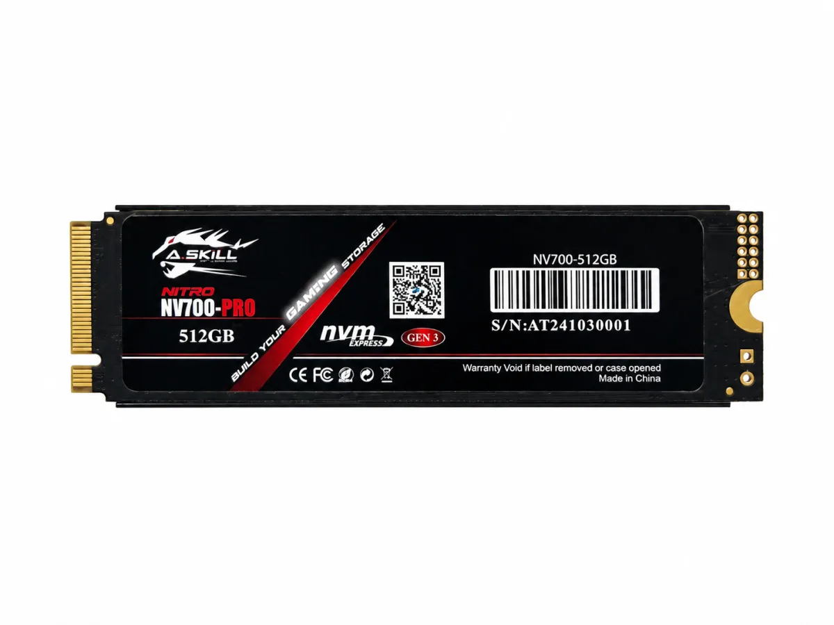 A.SKiLL NV700-PRO NITRO HEATSINK 512GB NVMe M.2 SOLID STATE DRIVE