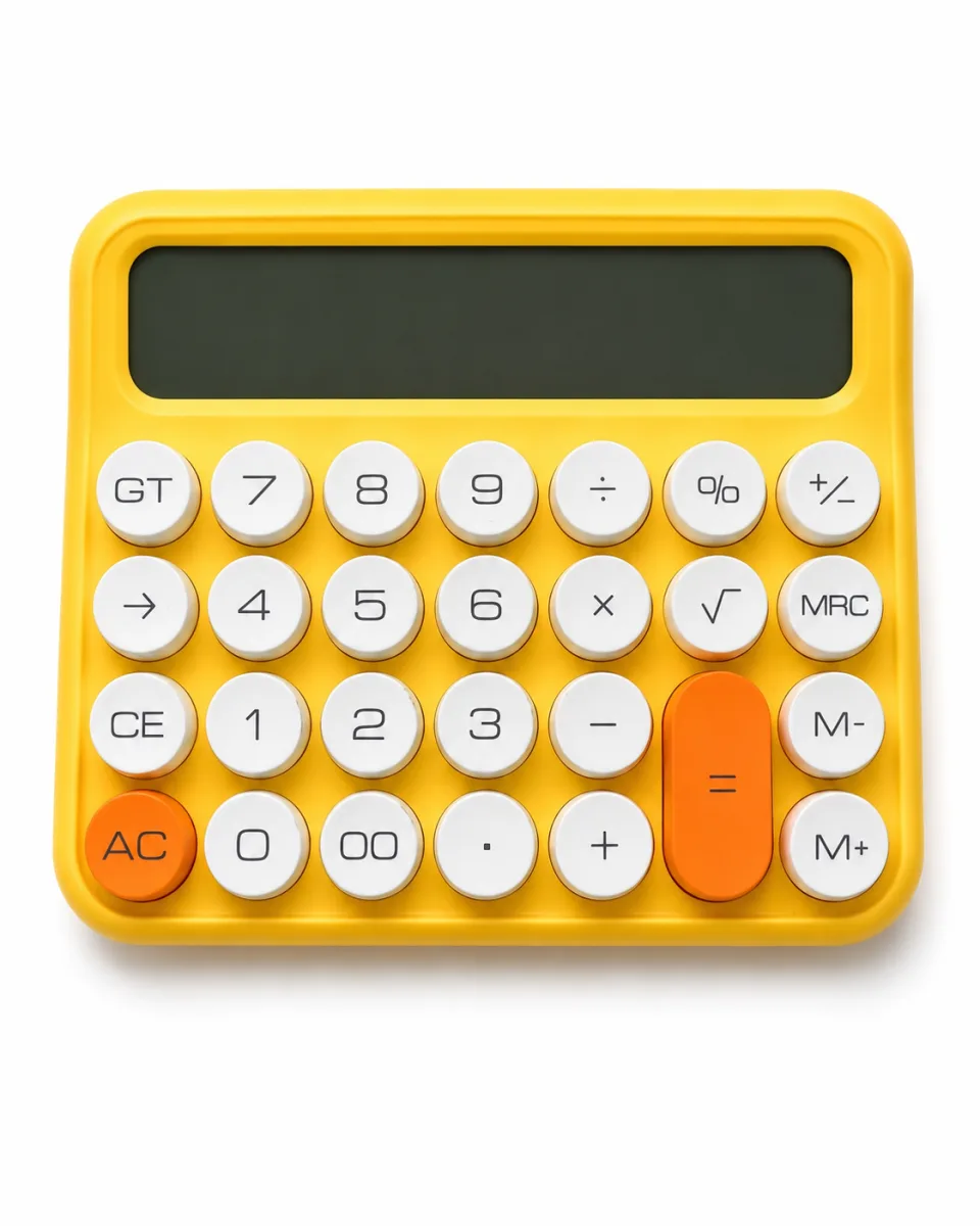 JUNNO JN-800 12 DIGITS ELECTRONIC CALCULATOR WITH FASHION MECHANICAL KEY