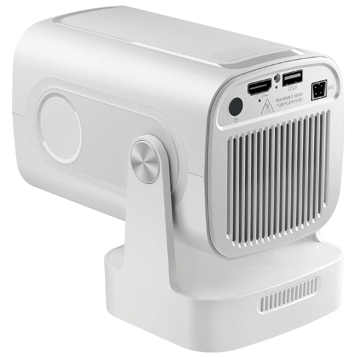 HY260 PRO 4K SUPPORT ANDROID 11 AUTO FOCUS WITH BLUETOOTH VOICE REMOTE PORTABLE PROJECTOR (WHITE)
