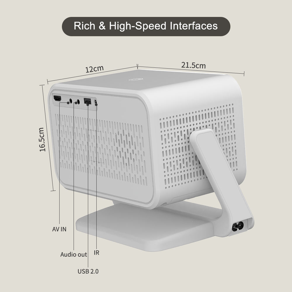 P21 AUTO FOCUS ANDROID 13 350 ANSI 4K RESOLUTION WITH WIFI6 BT5.4 PORTABLE OUTDOOR MULTIMEDIA ANDRIOD PROJECTOR