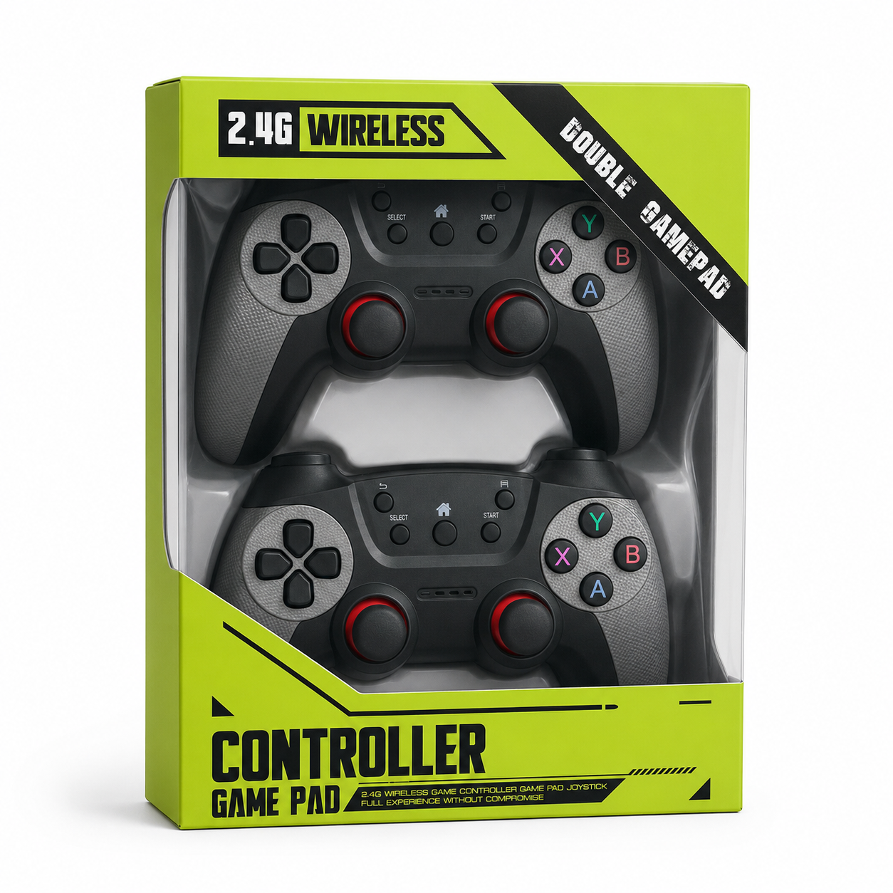 CM-029D 2.4G WIRELESS DOUBLE GAMEPAD CONTROLLER
