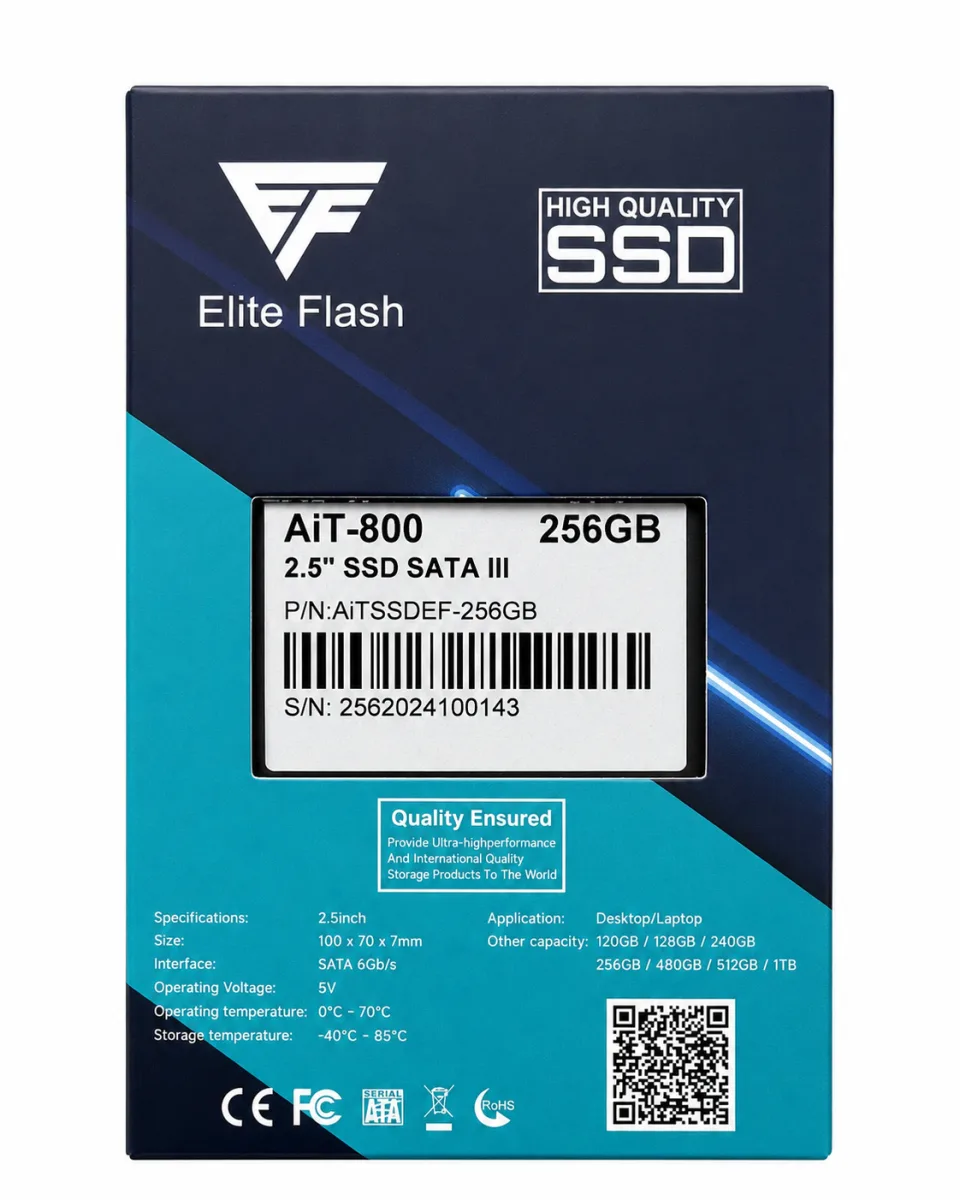 EliteFlash 256GB 2.5" SATA III SOLID STATE DRIVE