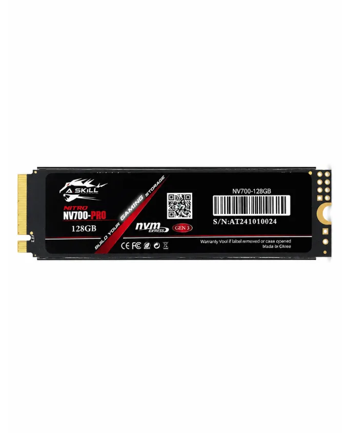 A.SKiLL NV700-PRO NITRO HEATSINK 128GB NVMe M.2 SOLID STATE DRIVE