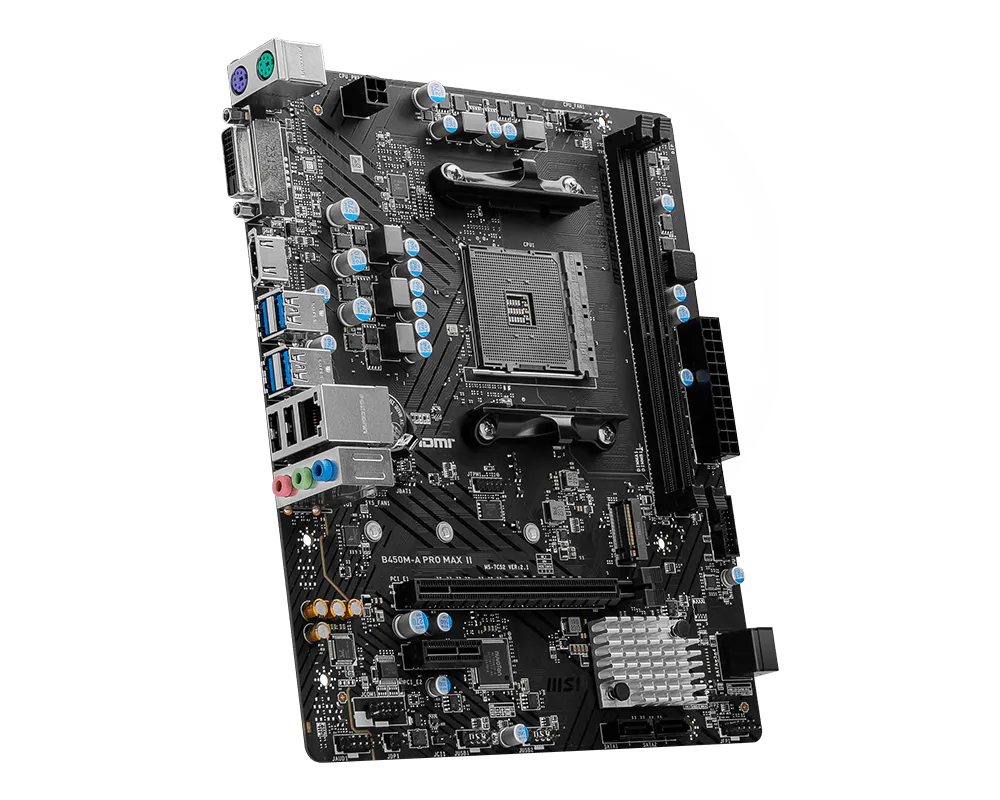 MSI B450M-A PRO MAX II AM4 PRO SERIES AMD SOCKET ATX MOTHERBOARD