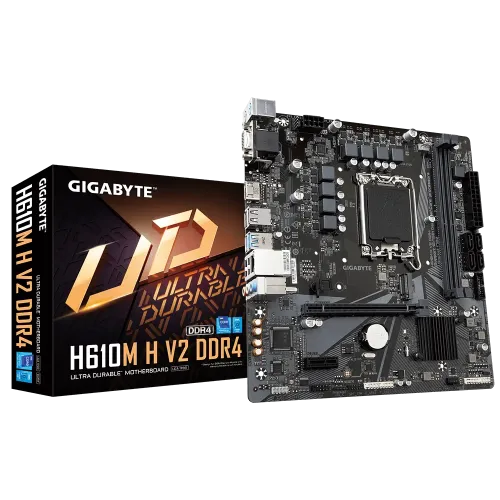 GIGABYTE H610M S2 V2 DDR4 ULTRA DURABLE ATX MOTHERBOARD WITH M.2 SLOT