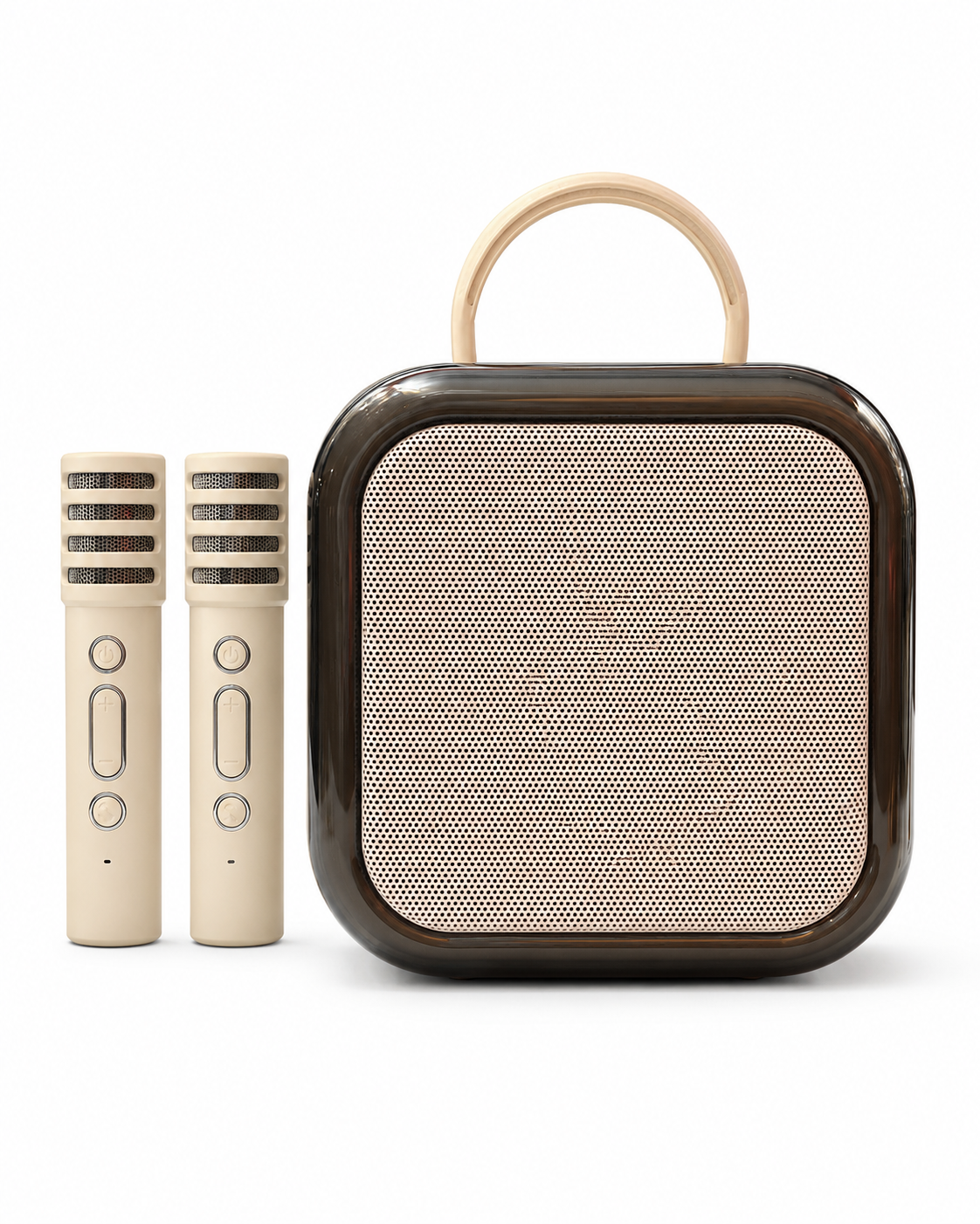 KINYO K89 PORTABLE COLORFUL KARAOKE STEREO BLUETOOTH SPEAKER WITH TWO MICROPHONE