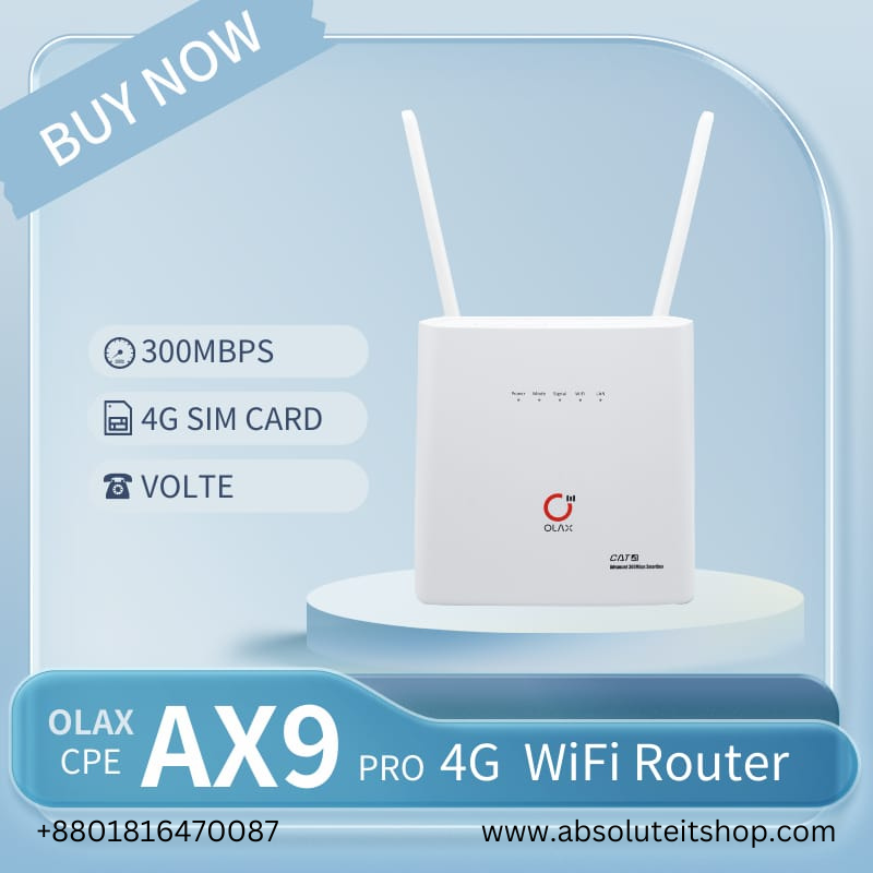 OLAX AX9 PRO HIGH QUALITY 4G WIFI ROUTER