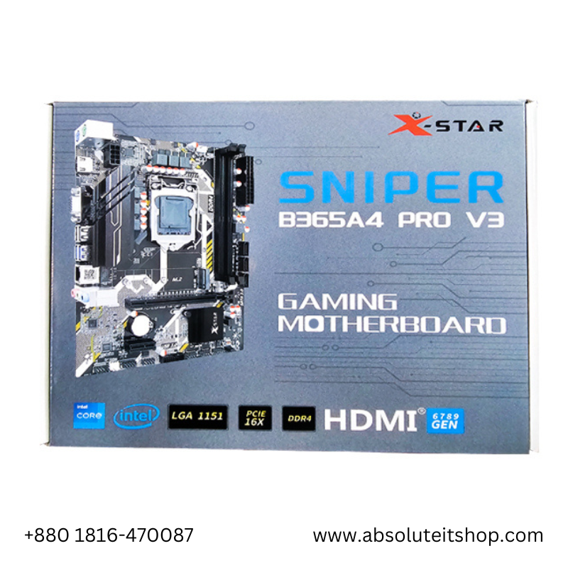 X-STAR SNIPER B365A4 PRO V3 2XDDR4 GAMING MOTHERBOARD