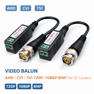 VIDEO BALUN AHD/CVI/TVI 720P/1080P 8MP FOR CC CAMERA